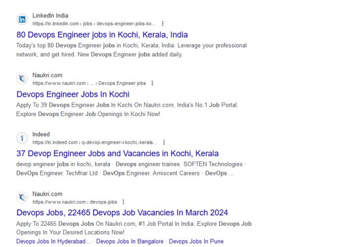 DevOps internship jobs in Vernier