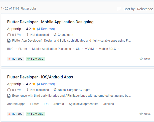 Flutter internship jobs in Winterthur