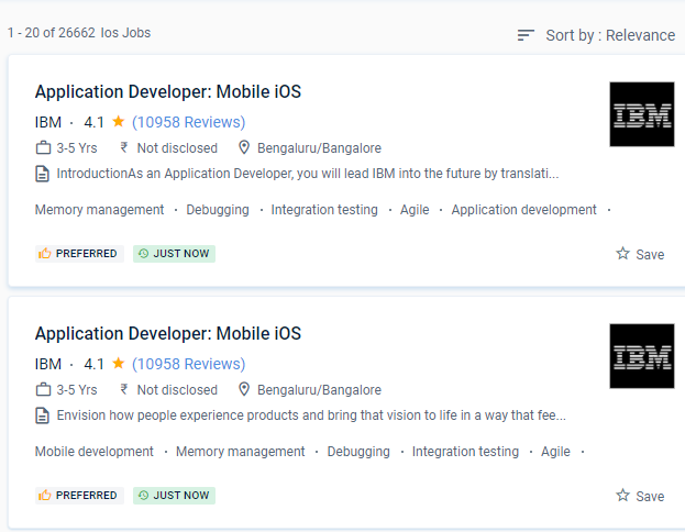 iOS internship jobs in Koniz