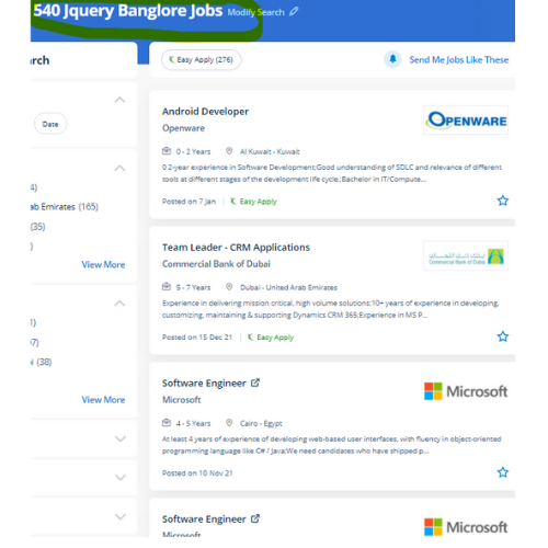 JQuery internship jobs in Biel