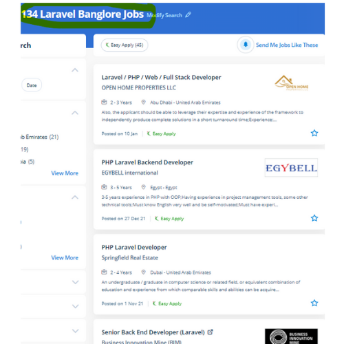 Laravel internship jobs in Thun