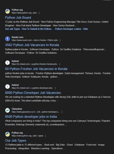 Python internship jobs in Baden