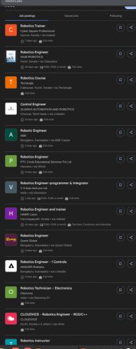 Robotics internship jobs in Koniz