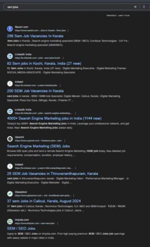 Search Engine Marketing (SEM) internship jobs in Lausanne