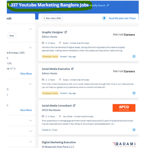YouTube Marketing internship jobs in Lugano